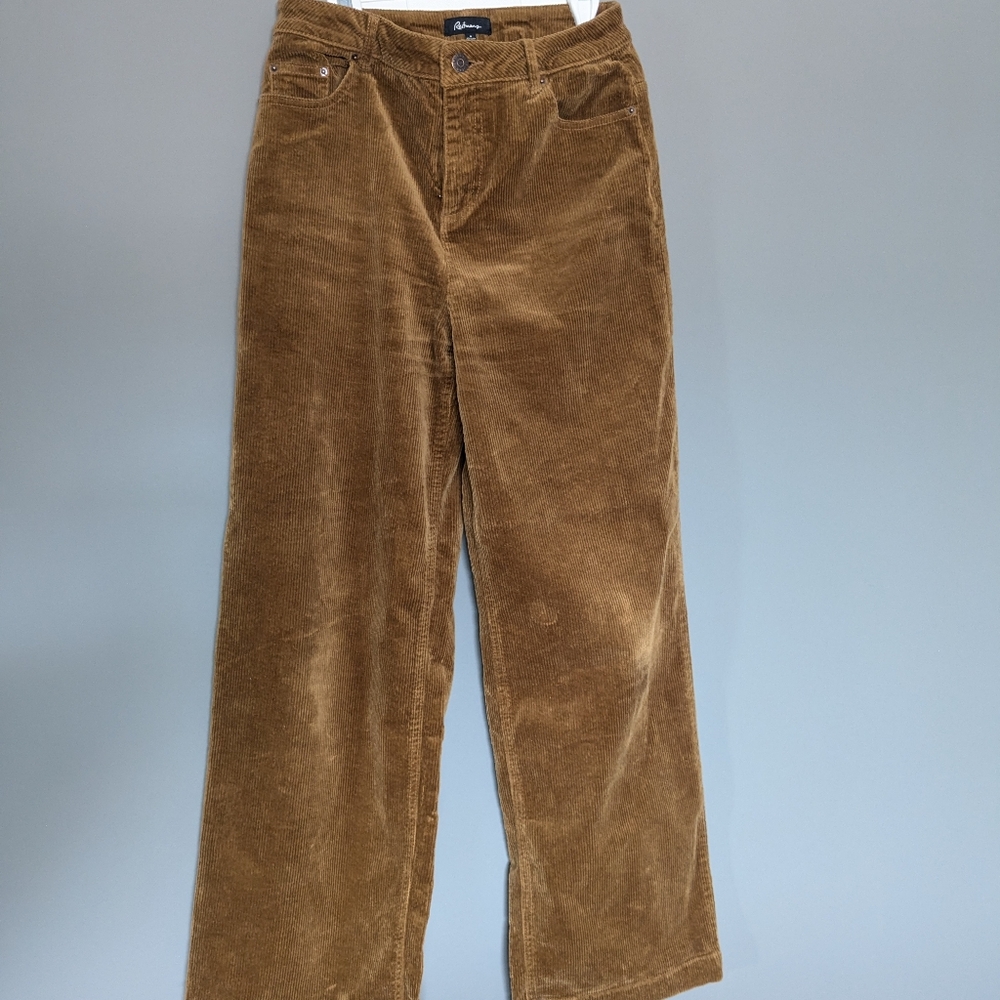 Corduroy wide leg trousers size 4 Reitmans